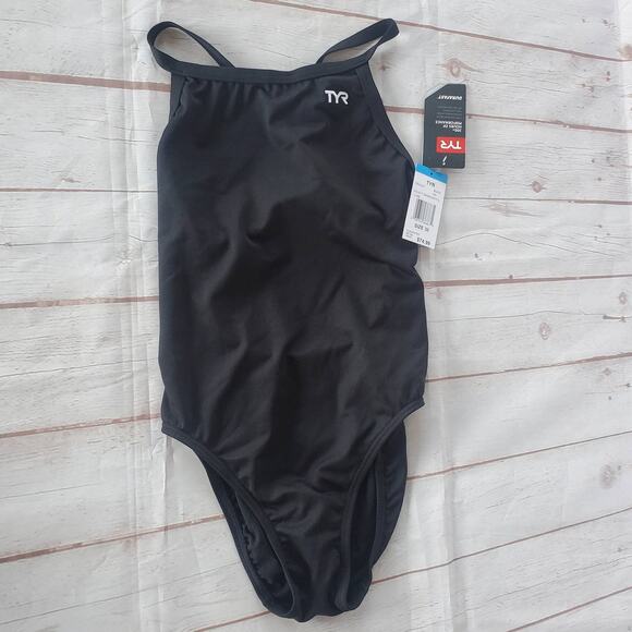 NWT TYR Durafast Elite Solid Diamondback Size 30 (XS) Black - Picture 3 of 7